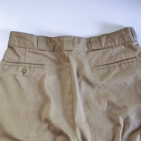 Dickies Short Loose Fit Flat Front Casual Cream men's size 35 - Picture 4 of 12